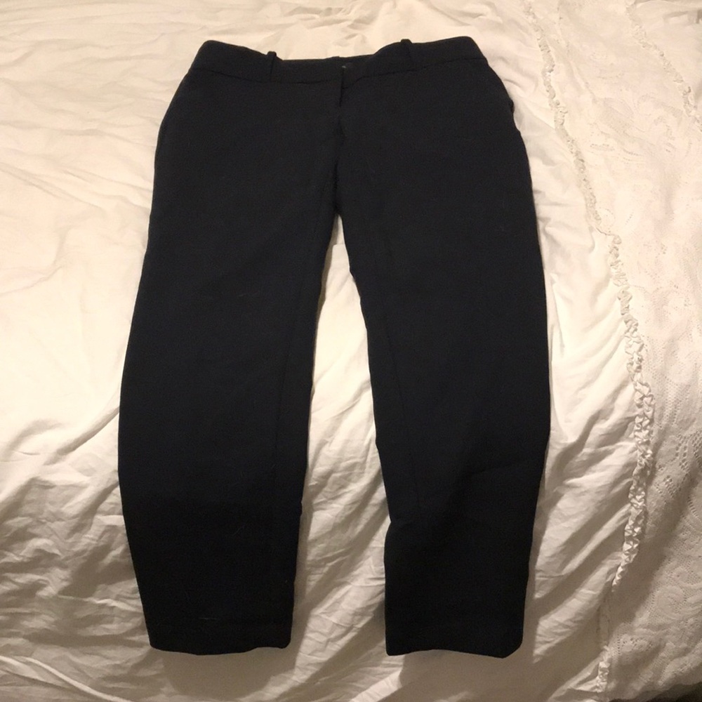 Ann Taylor Navy Straight Leg Dress Pants